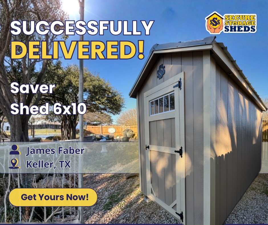 Delivered HOA Shed