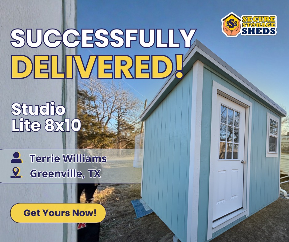 Delivered HOA Shed